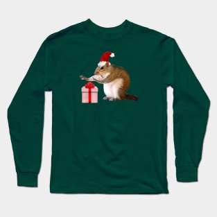 Xmas Squirrel Long Sleeve T-Shirt